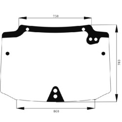 New Holland TN55S D6868 Rear window upper