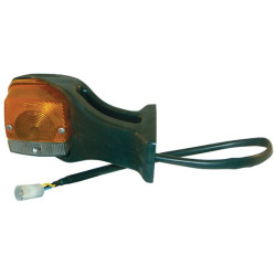 New Holland TN55S 03413000 Direction and position light RH Halogen, front, square, amber/transparent, bolt on, 190x AMP plug, Co