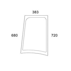 New Holland TN85SA 47130822N Side window