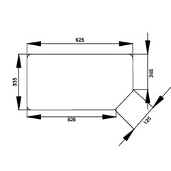 New Holland TN85SA D6869 Rear window lower