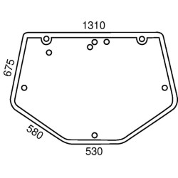 New Holland 8870 A D6827 Rear window upper