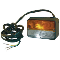 New Holland 8970 03287000 Direction and position light RH Halogen, front, rectangular, 12V, amber/transparent, bolt on, Cobo