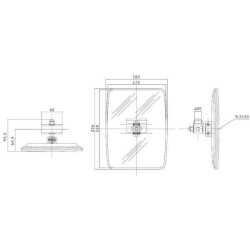 New Holland 8970 A CA6480025 Mirror