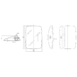 New Holland T7510 CA6398025 Mirror