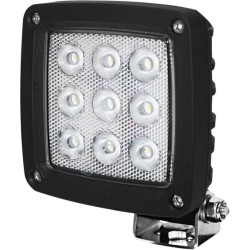 New Holland T7510 LA10555 Work light LED, 27W, 3000lm, square, white, 10/30V, Deutsch plug, Wide flood, 9 LED's Kramp