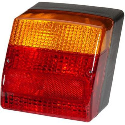 New Holland T7520 2SD996030021 Rear light RH square, 12V, red/orange, bolt on, 155xHella