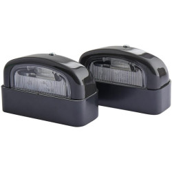 New Holland T7530 2KA001386281 Number plate light 5W, rectangular, 12V, transparent, bolt on, 105x63mm, Blade terminal, Hella