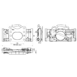 New Holland T7530 05732533A02 Adaptor plate 325 mm