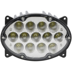 New Holland T8010 LA10559 Work light LED, 65W, 5200lm, oval, 10/30V, 161x110x90mm, wide flood, 13 LED's, H4, high/low beam, Kram