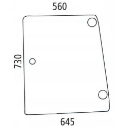 New Holland 4635 D6720A Side glass