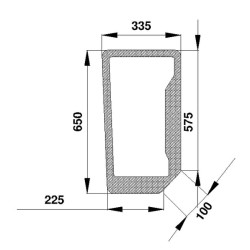 New Holland 6635 D6703 Windscreen lower