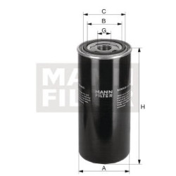 New Holland 6635 W11606 Oil filter Mann & Hummel