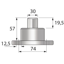New Holland 6635 VPJ8259 Pivot pin