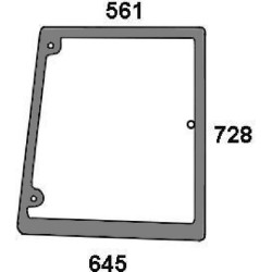 New Holland 7635 D6721A Side glass