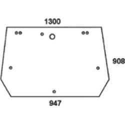 New Holland 7635 D6722A Rear window upper