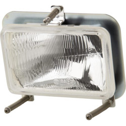 New Holland 7635 05406000 Headlight insert halogen, rectangular, transparent, 167x74x74mm, Cobo