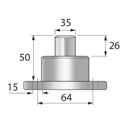 New Holland 5640 VPJ8090 Pivot pin