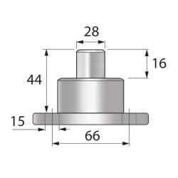New Holland 6640 VPJ8089 Pivot pin