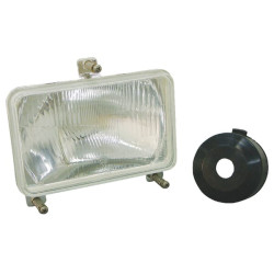 New Holland G170 05377000 Headlight insert Halogen, rectangular, transparent, 167x74x106.7mm, Cobo