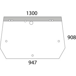 New Holland L75 D6859 Rear window upper