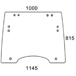New Holland T5040 87580303N Windscreen front