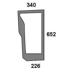New Holland T5060 47125738N Front window lower