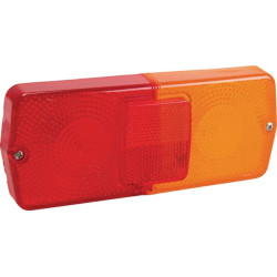 New Holland TD60D 02356200 Light lens, red/amber, rectangular LH/RH/rear Cobo
