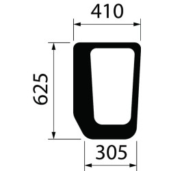 New Holland TD80D 5096592 Front window Lower CNH