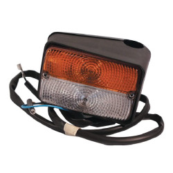 New Holland TD85D 03270000 Direction and position light RH Halogen, front, rectangular, 12V, amber/transparent, bolt on, 120x60x