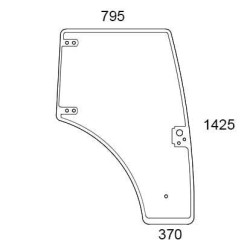 New Holland TD5.65 84396432N Cab glass, unit