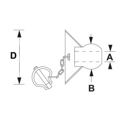 Case - IH MX225 VLE6121 Greito prikabinimo apatinės trauklės rutulinis katė. 3