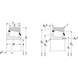 New Holland TD5.100 - Engine Tier 3A, (11/12) LM501349501310 Tapered roller bearing 41.28x73.44x19.56mm Timken