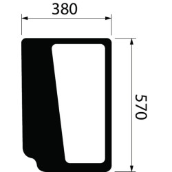 New Holland TD5.110 - Engine Tier 3A, (11/12) 84396392 Glass