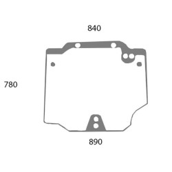 New Holland TN65N 44911795N Rear window upper
