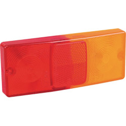 New Holland TN65N 02728210 Light lens, red/amber, rectangular 160x67x30mm rear/left Cobo