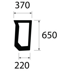 New Holland TS110 82011531N Windscreen front lower