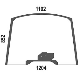 New Holland T5.115 Tier 4A / 4B 47358017N Upper front window
