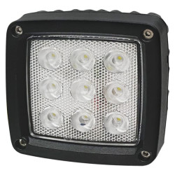 New Holland TVT155 LA10555 Work light LED, 27W, 3000lm, square, white, 10/30V, Deutsch plug, Wide flood, 9 LED's Kramp