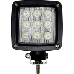 New Holland TVT190 LA10555 Work light LED, 27W, 3000lm, square, white, 10/30V, Deutsch plug, Wide flood, 9 LED's Kramp