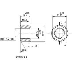 Case - IH 2140 98782C1N Rato veržlė
