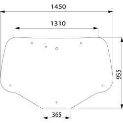 New Holland T6.165 82030887KR Rear window