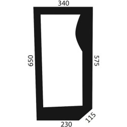 New Holland TM115 D6712 Windscreen lower