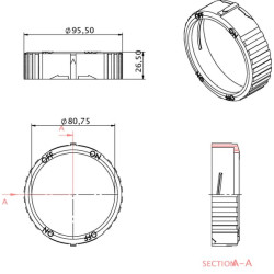 New Holland TM130 87840170KR Locking ring, Kramp