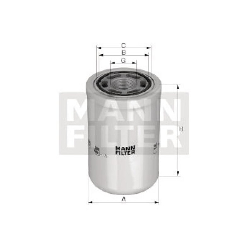 New Holland T6.165 Stage V (7/20 -) Dynamic Command Stage V WH1263 Oil change filter