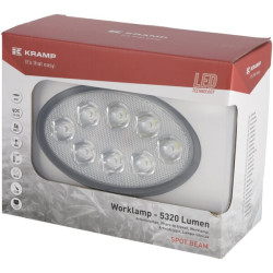 New Holland T7.250 PowerCommand LA10558SP Work light LED, 56W, 5320lm, oval, 10/30V, 160x129x68mm, Deutsch plug, Spot, 8 LED's