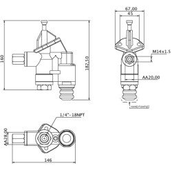 Case - IH MX135 Maxxum J936317KR CNH kuro siurblys