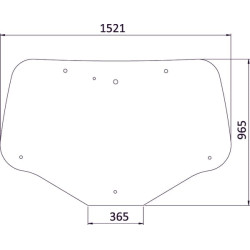 New Holland T7.190 - Engine Tier 4B 84600181N Rear window tinted