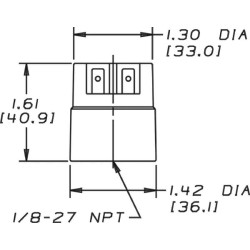 New Holland T7.245 - Engine Tier 4B X770062 Electrical indicator 1/8 60mbar