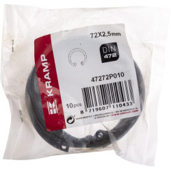 Vidinis žiedas 72x2,5 mm DIN472, plienas Kramp 47272P010