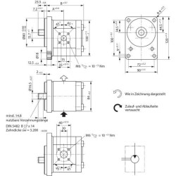 Pavarų variklis AZMF-11-019RFB20MB Bosch Rexroth 0511625002